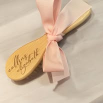 Personalized hair brush